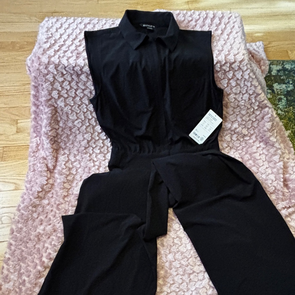 Athleta “Brooklyn Heights Wide Leg Jumpsuit” Classic Black Jumpsuit